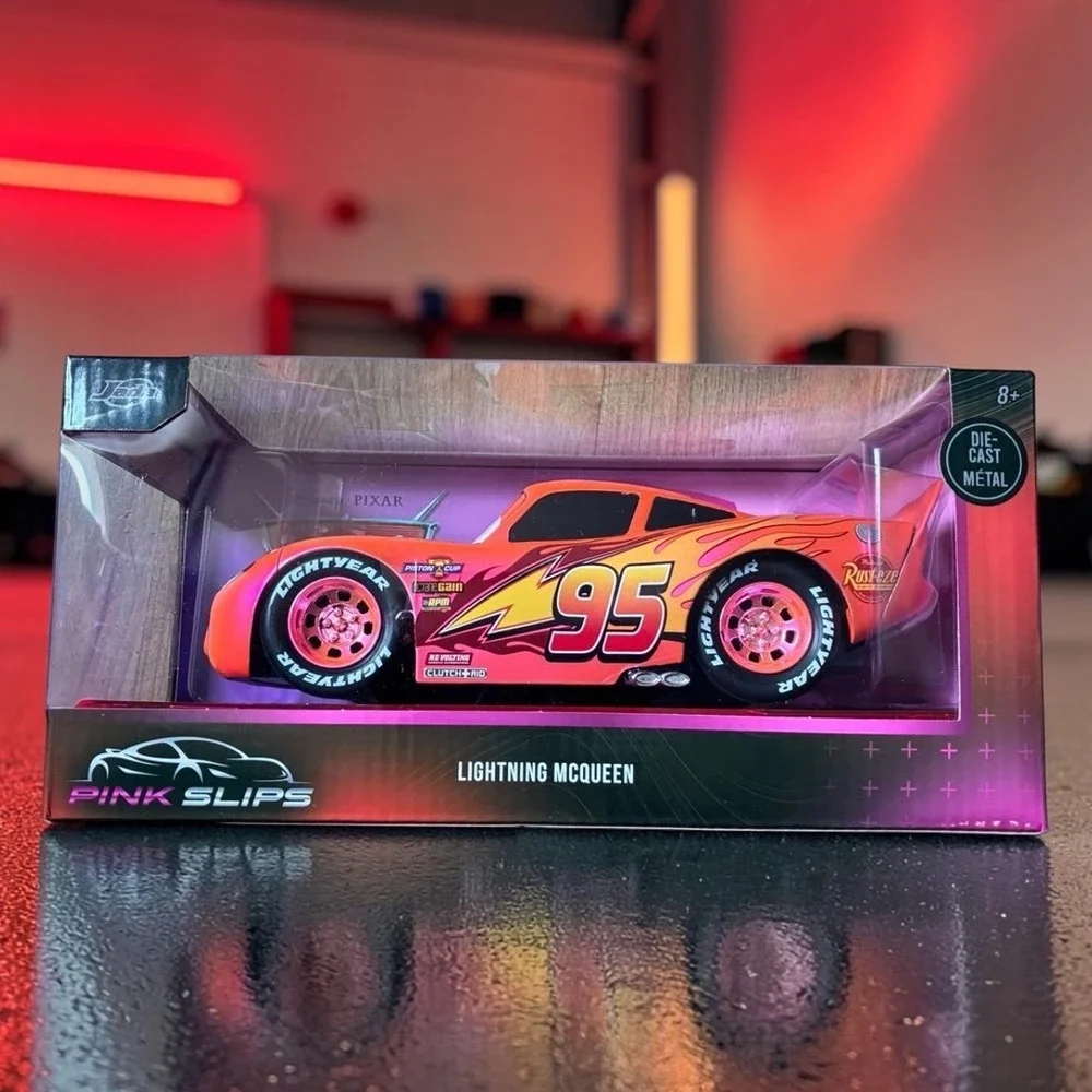Jada Toys Pink Slips Lightning McQueen Die-Cast 1:24 Disney Pixar Cars CHASE